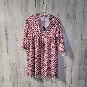 🧡NWT Collection By Cezele Geometric Print Blouse